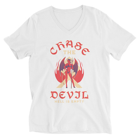 [ID: 223-G359] Chase The Devil Unisex V-Neck Tee