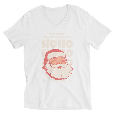 [ID: 223-G374] Christmas Season - Santa Claus Unisex V-Neck Tee