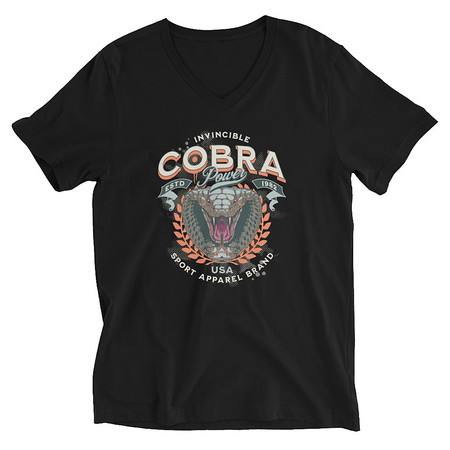 [ID: 223-G390] Cobra Power - Sports Unisex V-Neck Tee