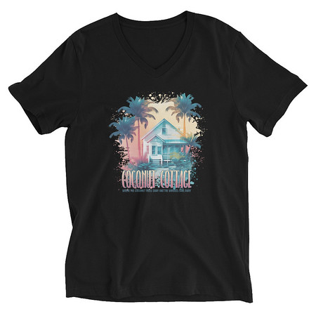 [ID: 223-G391] Coconut Cottage Unisex V-Neck Tee