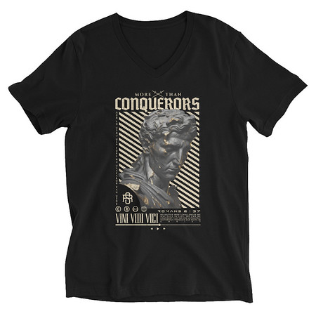 [ID: 223-G413] Conquerors Unisex V-Neck Tee