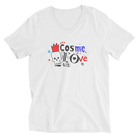 [ID: 223-G424] Cosmic Love Unisex V-Neck Tee