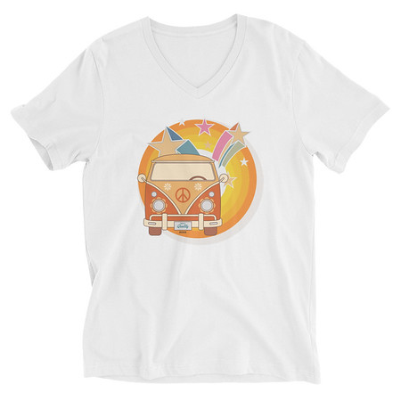 [ID: 223-G429] Crafted in Kittl Unisex V-Neck Tee