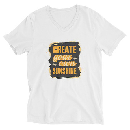 [ID: 223-G432] Create your own Sunshine Unisex V-Neck Tee