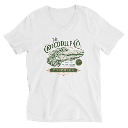 [ID: 223-G439] Crocodile Co. - Wild Animal Unisex V-Neck Tee