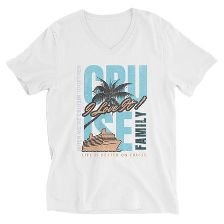[ID: 223-G440] Cruise Ship Unisex V-Neck Tee