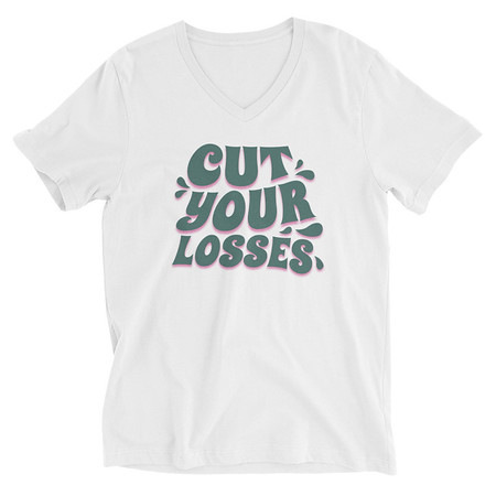 [ID: 223-G448] Cut your Losses Unisex V-Neck Tee