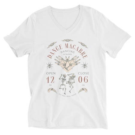 [ID: 223-G465] Dance Macabre - Dancing School Unisex V-Neck Tee