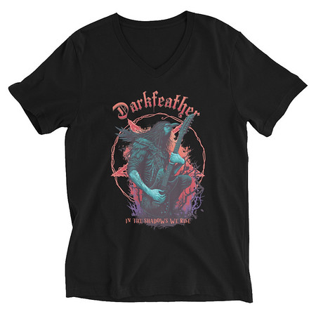 [ID: 223-G468] DARKFEATHER Unisex V-Neck Tee
