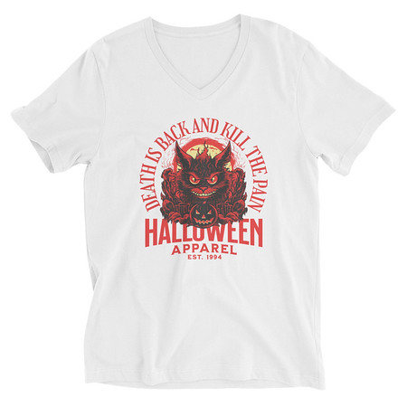 [ID: 223-G478] Death is Back Unisex V-Neck Tee