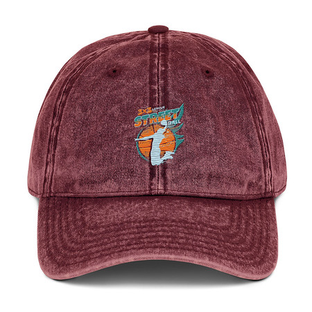 [ID: 327-G6] 3x3 Basketball League Vintage Cap