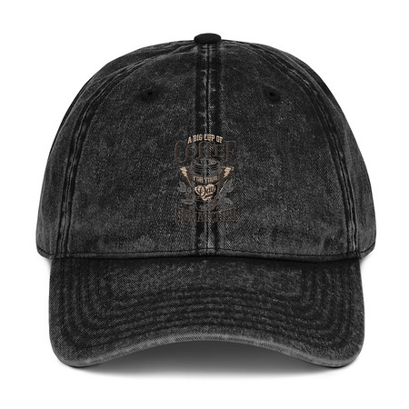 [ID: 327-G15] A Big Cup of Coffee Vintage Cap