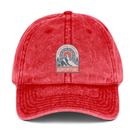 [ID: 327-G25] Adventure - Mountain Climbing Vintage Cap