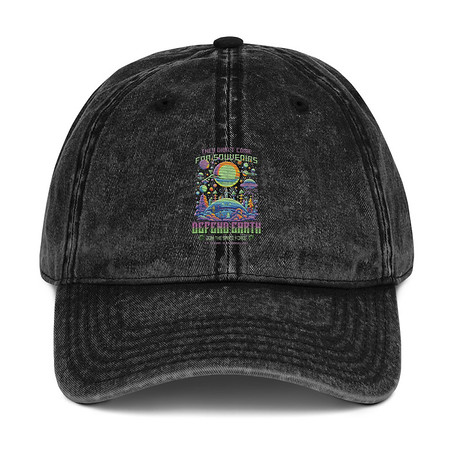 [ID: 327-G38] Alien Invasion Vintage Cap