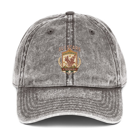 [ID: 327-G46] All Stars Tennis - Eagle Badge Vintage Cap