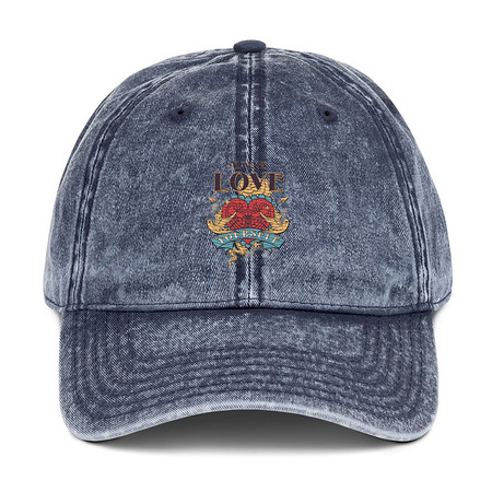 [ID: 327-G56] Always Love Yourself - Retro Inspirational Quote Vintage Cap