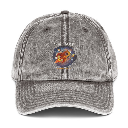 [ID: 327-G111] Astronomy in Every Thread Vintage Cap