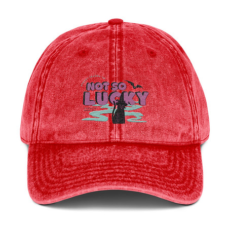 [ID: 327-G127] Bad Luck Kitty - Halloween Vintage Cap