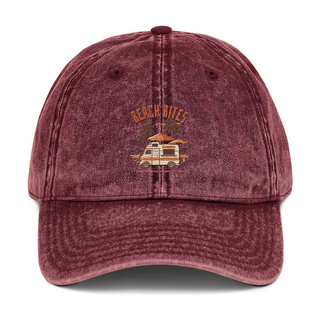 [ID: 327-G162] Beach Bites Vintage Cap