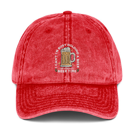 [ID: 327-G176] Beer Time - Father's Day Vintage Cap