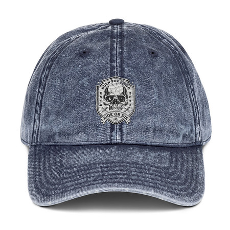 [ID: 327-G258] BORN FOR SPEED RIDE OR DIE Vintage Cap