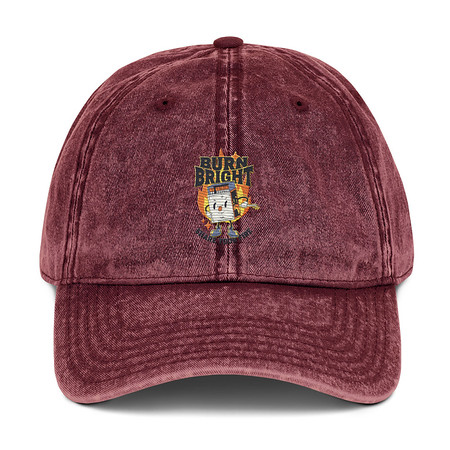 [ID: 327-G297] Burn Bright Vintage Cap