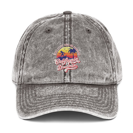 [ID: 327-G316] California Dreamin - Beach & Surf Vintage Cap