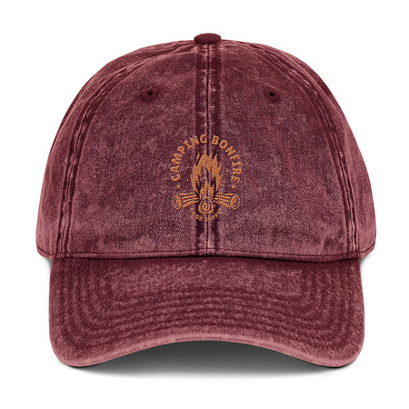 [ID: 327-G324] Camping Bonfire - Firewood Vintage Cap