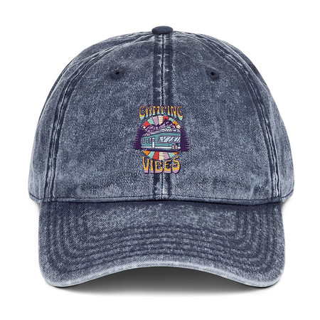 [ID: 327-G327] Camping Vibes Vintage Cap