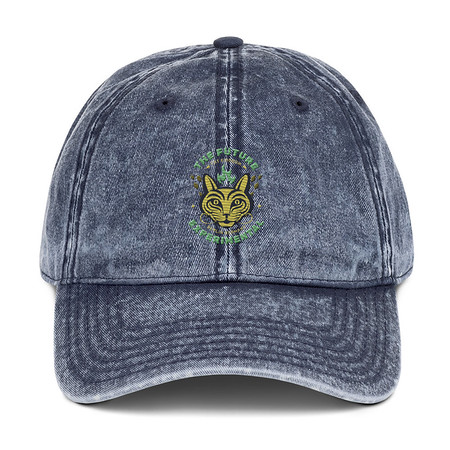 [ID: 327-G337] Cat Kingdom Berlin - Animal Vintage Cap