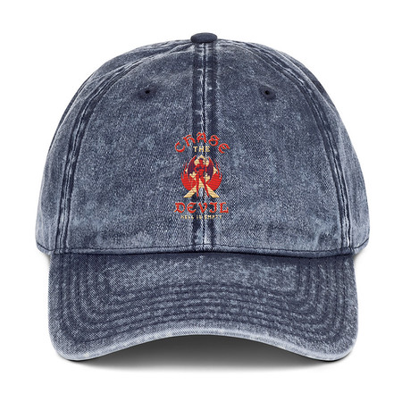 [ID: 327-G359] Chase The Devil Vintage Cap