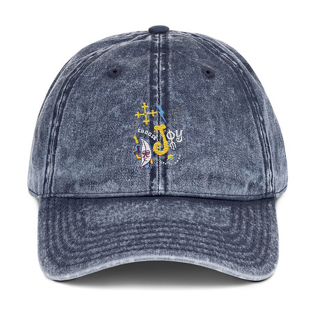 [ID: 327-G373] Choose Joy Vintage Cap