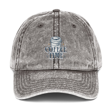 [ID: 327-G404] Coffee Time Vintage Cap
