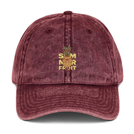 [ID: 327-G417] Cool Pineapple - Tropical Fruit Vintage Cap