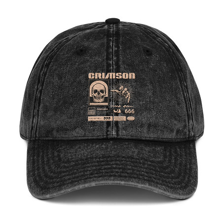 [ID: 327-G438] Crimson Vintage Cap