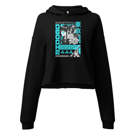 [ID: 317-G35] Aidoru - Japanese Anime Girl Women's Cropped Hoodie