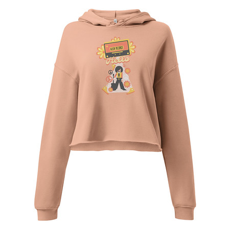 [ID: 317-G39] Alien Records  Women's Cropped Hoodie