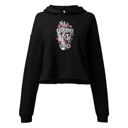 [ID: 317-G79] Anarchy State of Mind Women's Cropped Hoodie