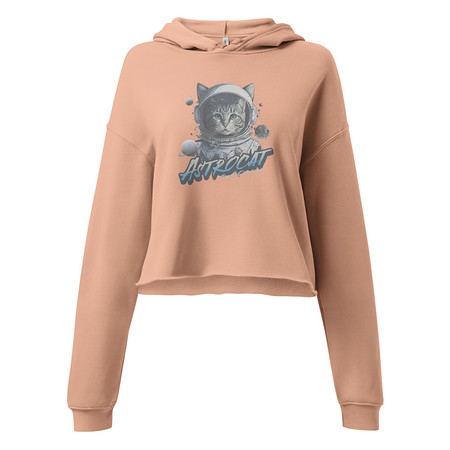 [ID: 317-G109] Astrocat Women's Cropped Hoodie