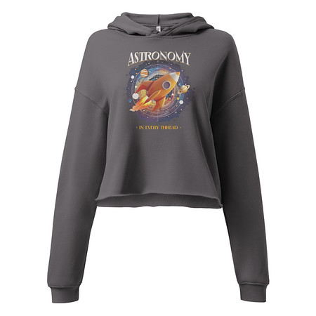 [ID: 317-G111] Astronomy in Every Thread Women's Cropped Hoodie