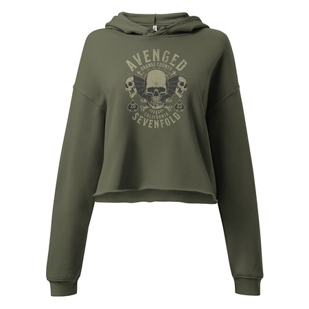 [ID: 317-G117] AVENGED SEVENFOLD Women's Cropped Hoodie
