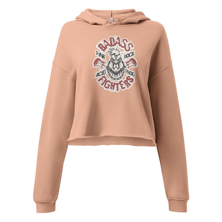 [ID: 317-G130] Badass Fighters Women's Cropped Hoodie