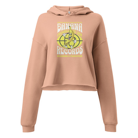 [ID: 317-G136] Banana Records - Comic Character Women's Cropped Hoodie