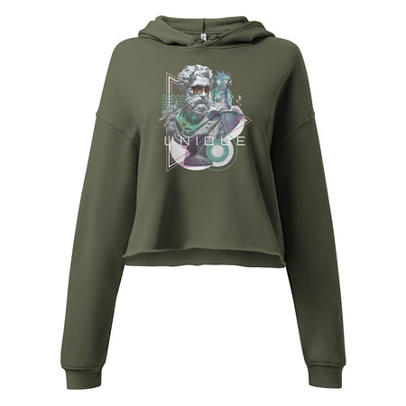 [ID: 317-G160] Be Someone Unique Women's Cropped Hoodie