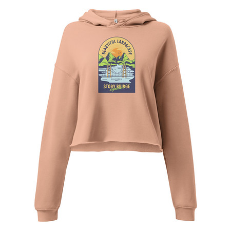 [ID: 317-G172] Beautiful Landscape - Outdoor Women's Cropped Hoodie