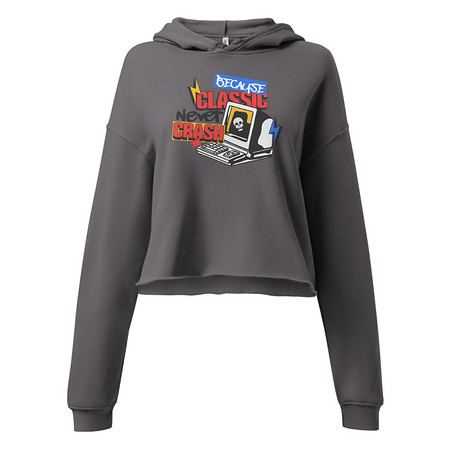 [ID: 317-G175] Because Classic Never Crash Women's Cropped Hoodie