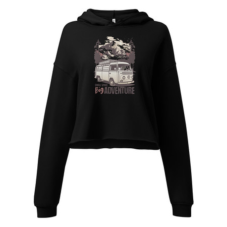 [ID: 317-G200] Big Adventure Women's Cropped Hoodie