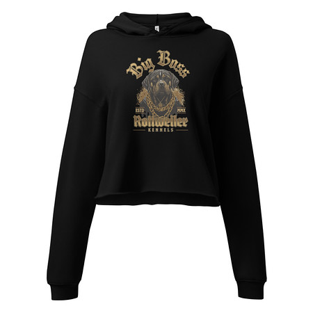 [ID: 317-G201] Big Boss Kennels Women's Cropped Hoodie