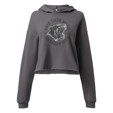 [ID: 317-G249] Bold Tiger Spirit Women's Cropped Hoodie