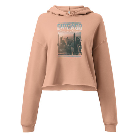 [ID: 317-G257] Born and Raised Women's Cropped Hoodie
